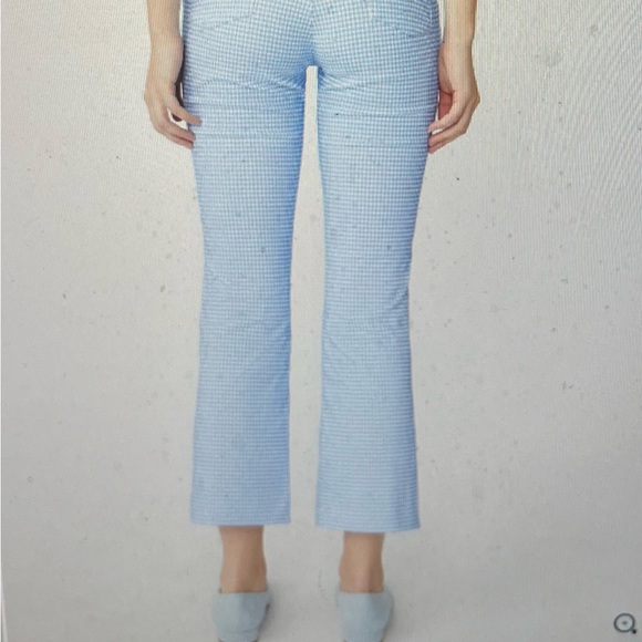 J Mclaughin new with‎ tags, Ivy pants in cabana, gingham, blue & white check s 8 - Picture 4 of 7